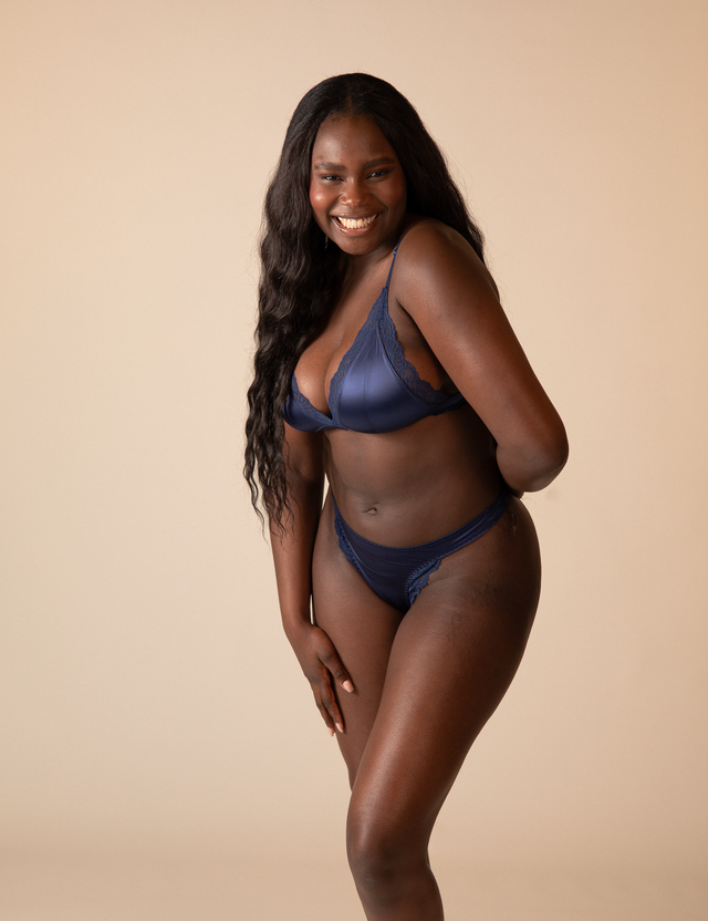 2x Tanga | Satin | mit Spitze von ZOCKN