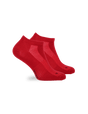 Sneakersocken | Flirty | 2er-Pack | Blau | Rot | Bio-Baumwolle von ZOCKN