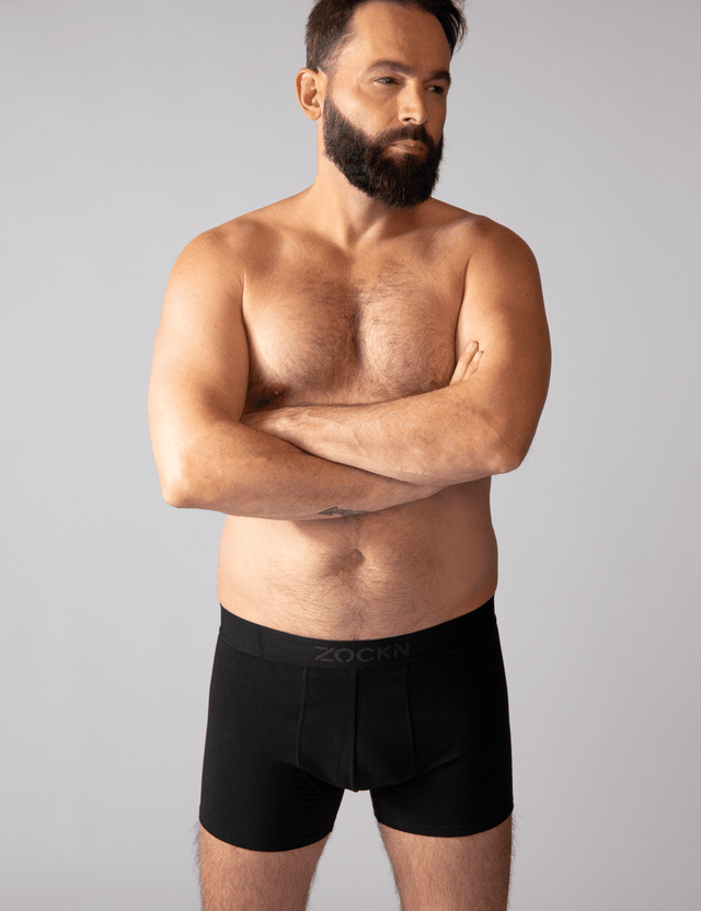 2x Boxershorts Black | 6er-Pack | Schwarz | Bio-Baumwolle von ZOCKN