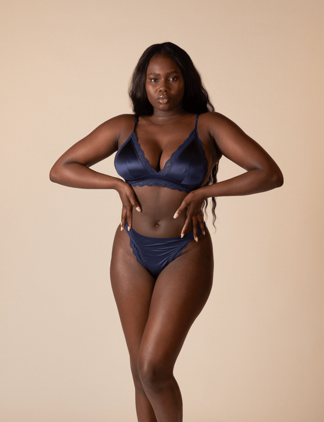 2x Bra | Satin | mit Spitze von ZOCKN