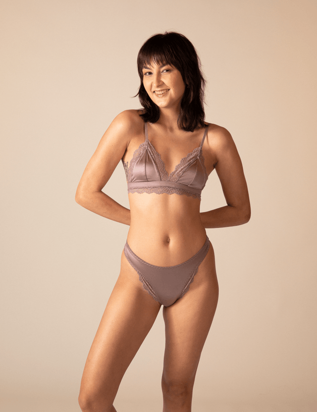 2x Bra | Satin | mit Spitze von ZOCKN