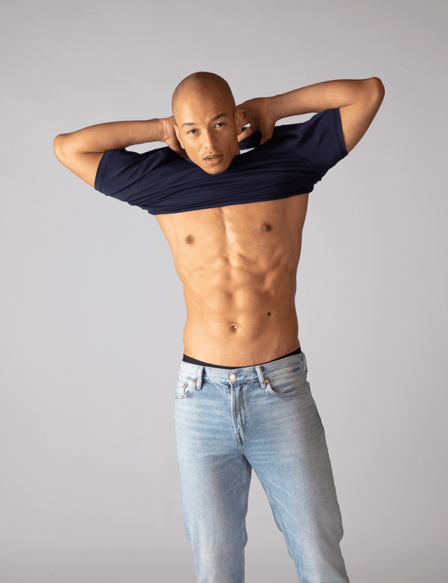 2x T-Shirt | Curved | Dunkelblau | Für Männer von ZOCKN