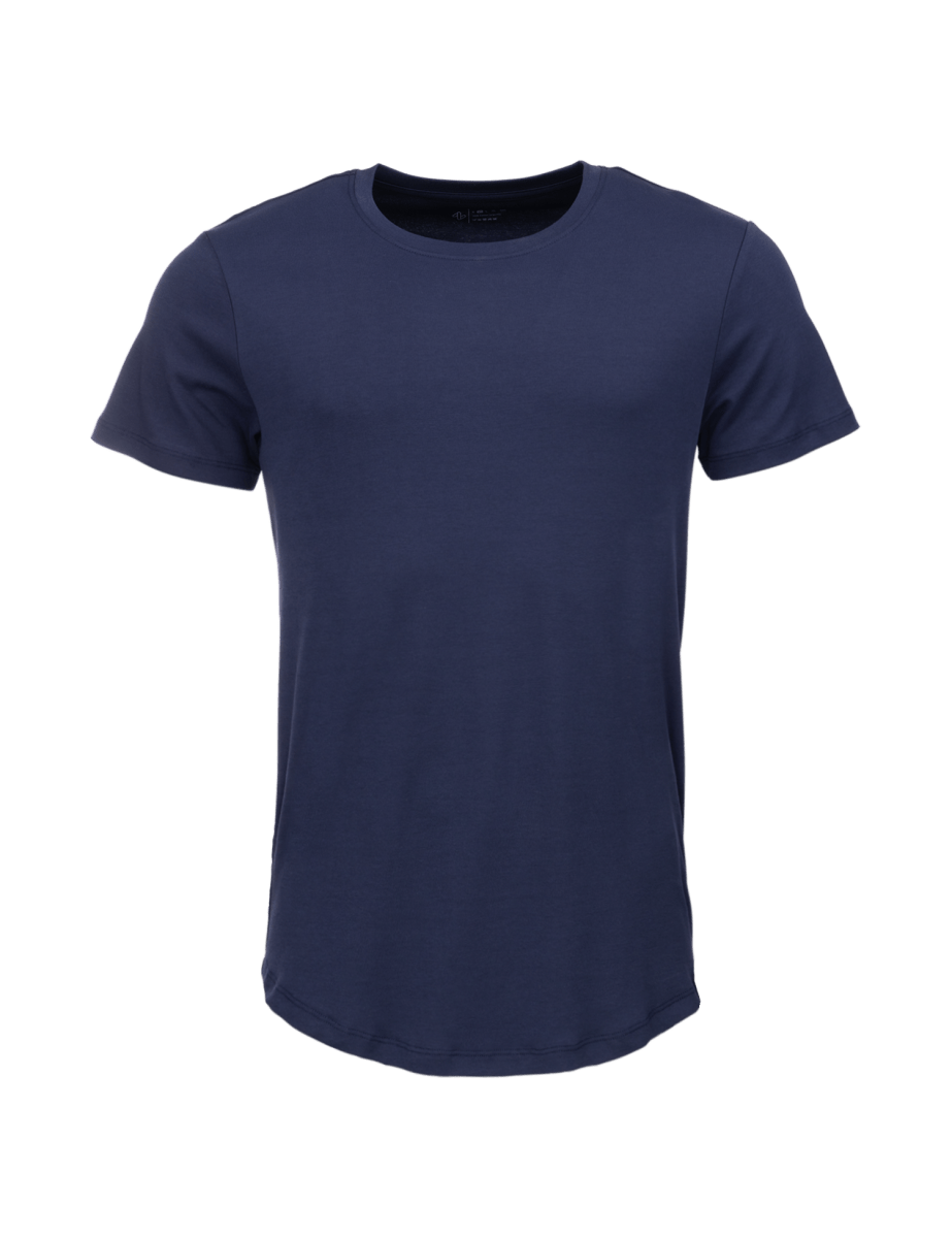 2x T-Shirt | Curved | Dunkelblau | Für Männer von ZOCKN