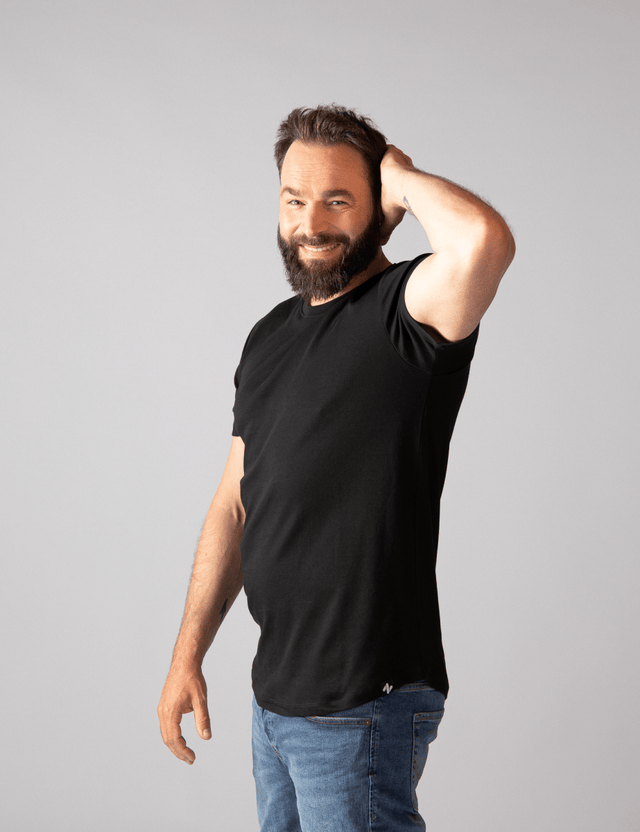 2x T-Shirt | Curved | Schwarz | Für Männer von ZOCKN