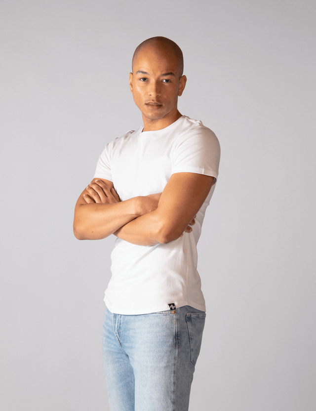 2x T-Shirt | Curved | Weiß | Für Männer von ZOCKN