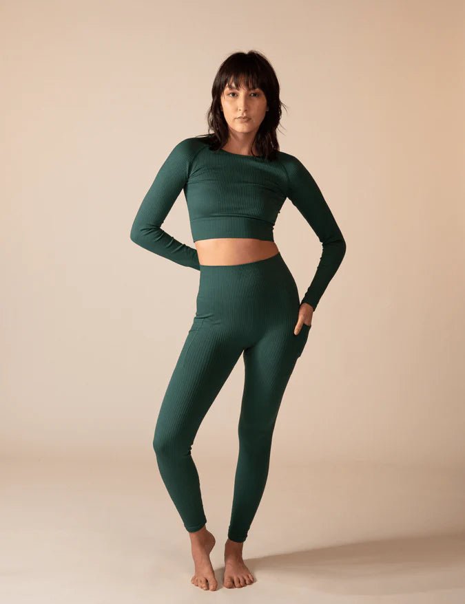 Leggings | Sporty Line | Grün, Lila, Schwarz von ZOCKN