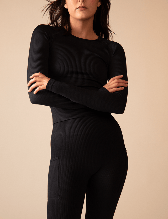 Longsleeve | Basic | Schwarz | Sporty Line von ZOCKN