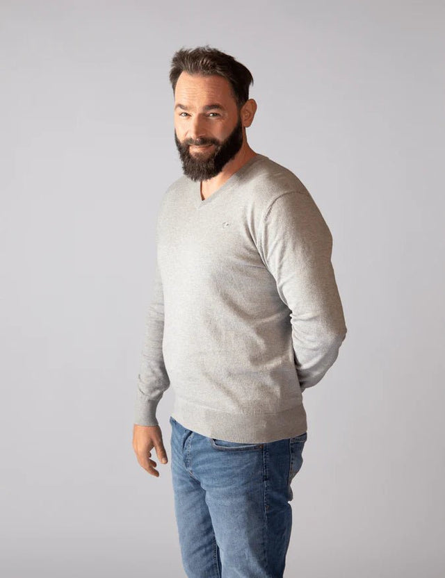 Pullover | V-Neck | Schwarz, Blau, Grau von ZOCKN