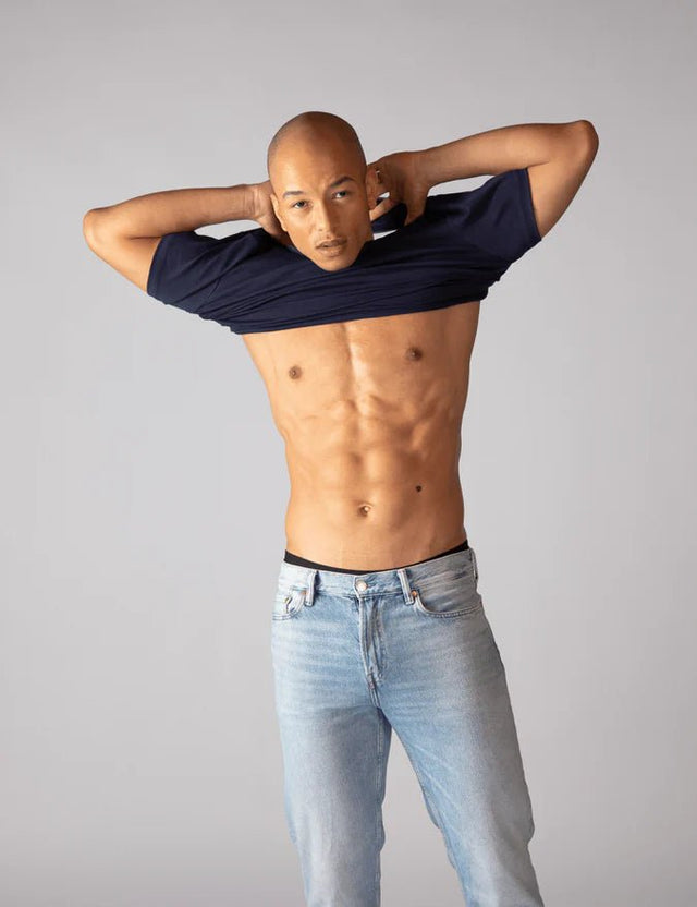 T-Shirt | Curved | Schwarz, Weiß, Beige, Blau | Für Männer von ZOCKN