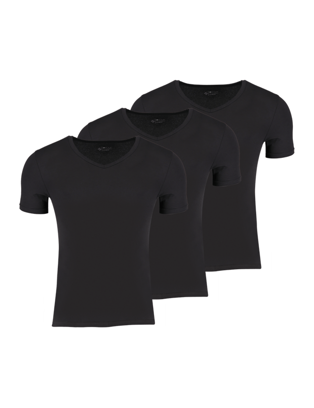 Unterziehshirts | 3er-Pack | V-Ausschnitt | Bio-Baumwolle von ZOCKN