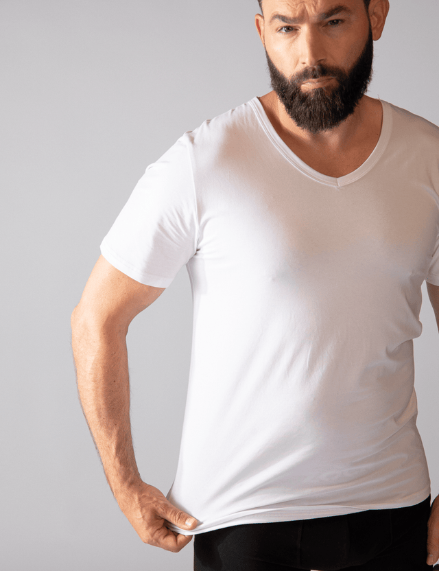 Unterziehshirts | 3er-Pack | V-Ausschnitt | Bio-Baumwolle von ZOCKN