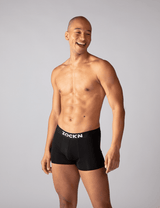 2x Boxershorts | 6er Pack | Schwarz mit Logo | Bio-Baumwolle von ZOCKN