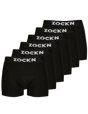 2x Boxershorts | 6er Pack | Schwarz mit Logo | Bio-Baumwolle von ZOCKN