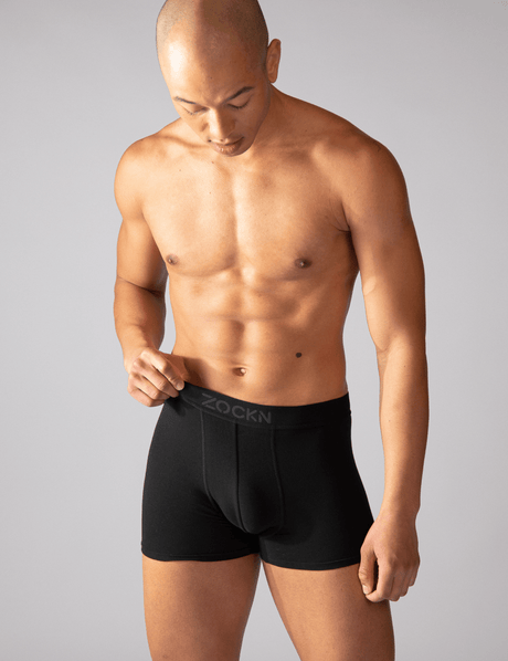 2x Boxershorts Black | 6er-Pack | Schwarz | Bio-Baumwolle von ZOCKN