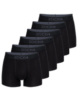 2x Boxershorts Black | 6er-Pack | Schwarz | Bio-Baumwolle von ZOCKN