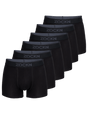 2x Boxershorts Black | 6er-Pack | Schwarz | Bio-Baumwolle von ZOCKN
