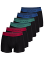 2x Boxershorts Color | 6er-Pack | Grün, Berry, Blau | Bio-Baumwolle von ZOCKN