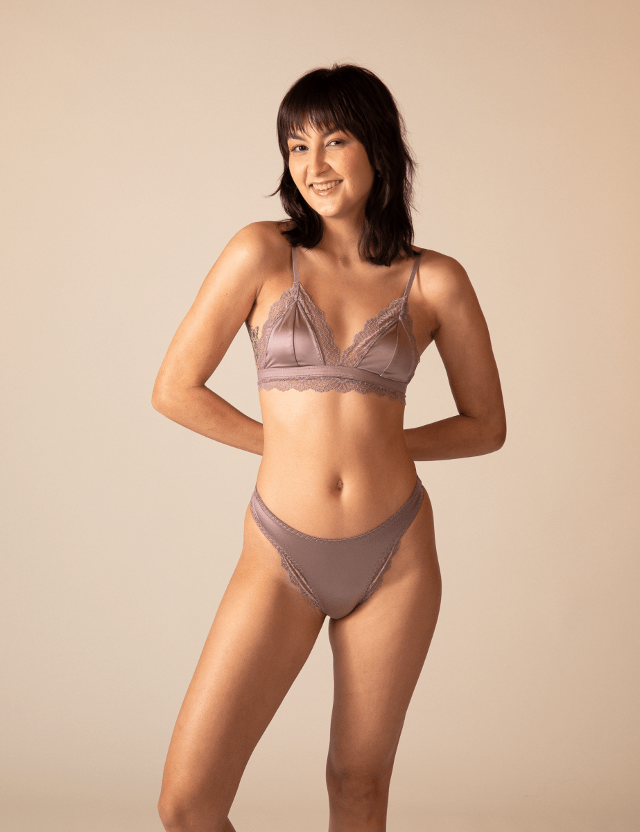 2x Bra | Satin | mit Spitze von ZOCKN