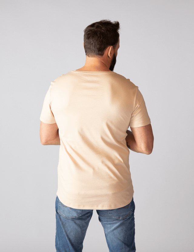 2x T-Shirt | Curved | Beige | Für Männer von ZOCKN