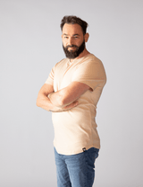 2x T-Shirt | Curved | Beige | Für Männer von ZOCKN