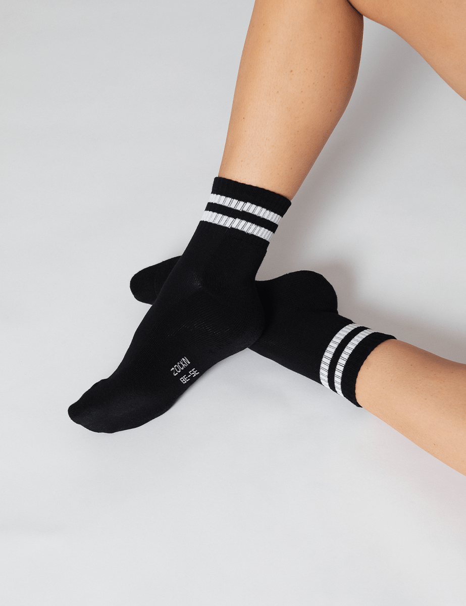Kurze Tennissocken | 2 Paar | Bio-Baumwolle | Unisex von ZOCKN