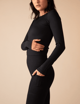 Longsleeve | Basic | Schwarz | Sporty Line von ZOCKN