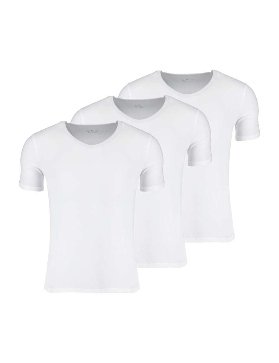 Unterziehshirts | 3er-Pack | V-Ausschnitt | Bio-Baumwolle von ZOCKN